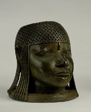 Head of an Oba. West Africa, Nigeria: Benin. Early period, early 16th century. h. 23.0 cm. UEA 232.