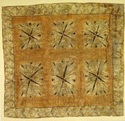 Tapa cloth. Polynesia, Western Polynesia. Early/mid 19th century. h. 141.0 cm x w. 152.4 cm. UEA 896