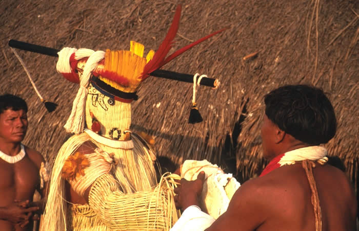 The Shaman and the Jaguar mask - Amazonia
