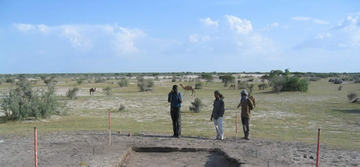 Excavations in progress at Garumele, easternmost Niger